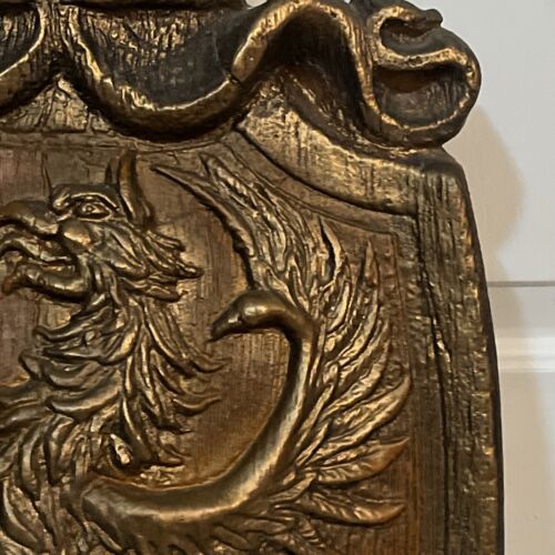 Royal English Scottish Coat Of Arms Shield Rampant Lion Plaque Crest Resin - Bild 5 von 18