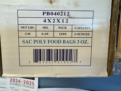 Inteplast Group Get Reddi Food & Poly Bag 4x2x12 1-Quart 0.68 Mil Clear