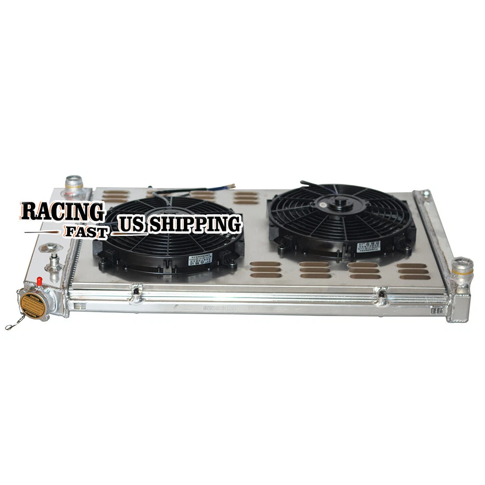 Ventilador de cubierta de radiador de 2 filas para camioneta Chevy C10 C20 C30 K10 K20 K30 84 1973-1987 Foto 3 de 4