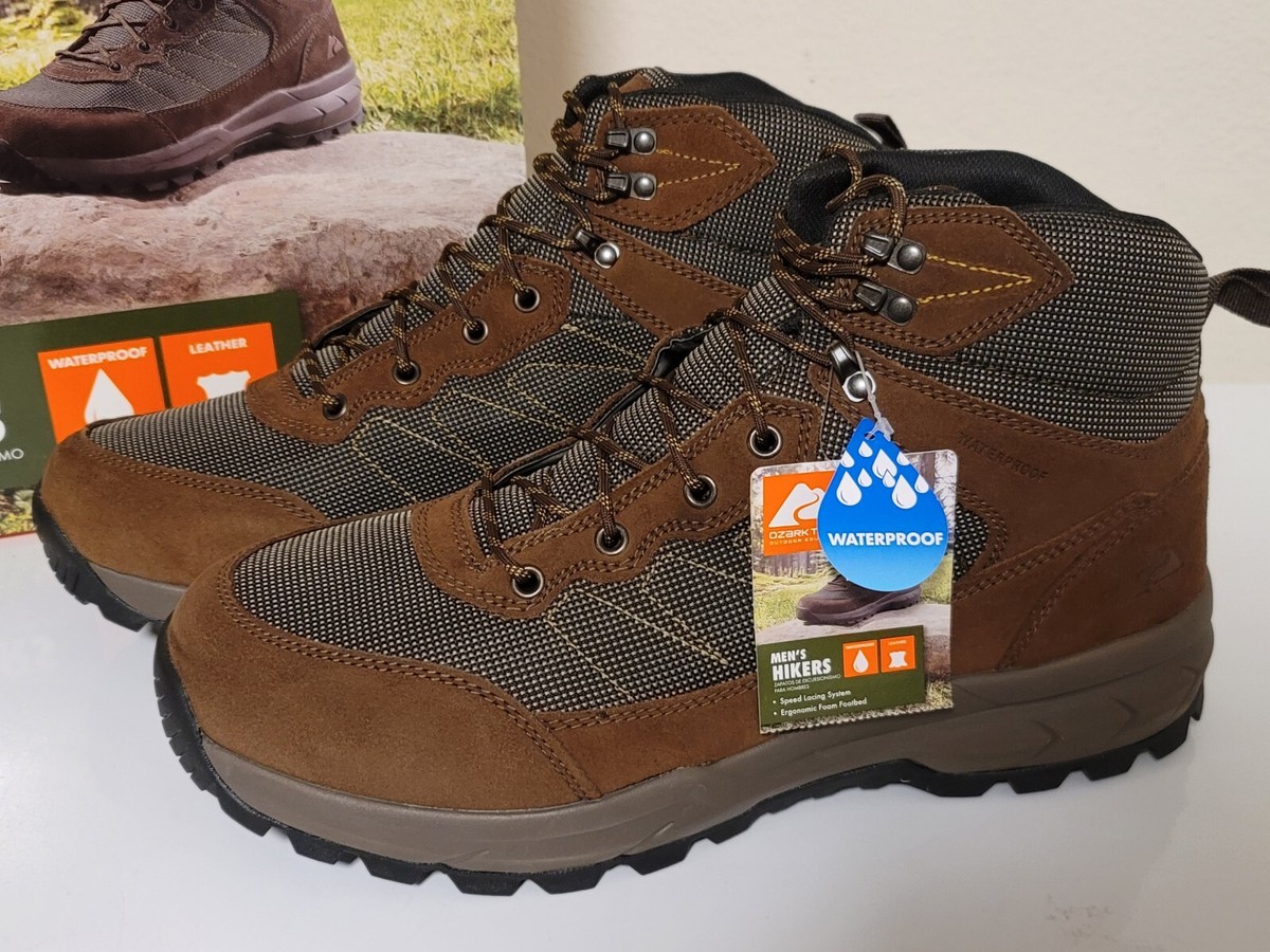 Size: 11 1/2 Hiking Boots Waterproof . Benedict . Ozark Trail . New in Box Ozark Trail~Mid Top Leather Waterproof Benedict Hiking Boots  main image 4