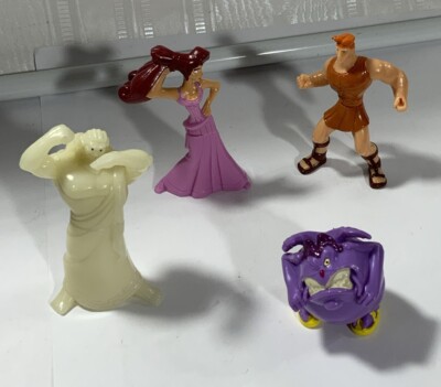 4 Nestle Magic Ball Disney Hercules 1997-Hercules Zeus Megara Pain