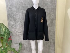 Rafaella 100% Wool Crested Jacket Women’s Size Large Preppy Dark Academia Vtg.