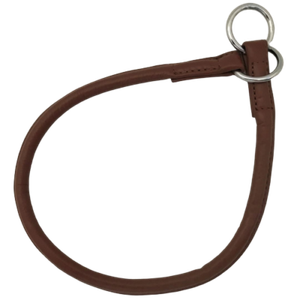 rolled leather choke collar