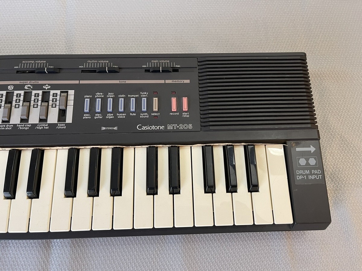 鍵盤楽器 CASIO/Casiotone MT-88 VTG Casio Casiotone MT-205 Electronic Keyboard Piano w