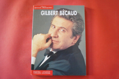 Gilbert Bécaud - Grands Interpretes .Songbook Notenbuch .Piano Vocal Guitar PVG