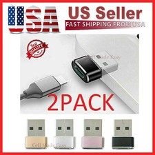 2 PACK USB C 3.1 Type C Female to USB 3.0 Type A Male Port Converter Adapter