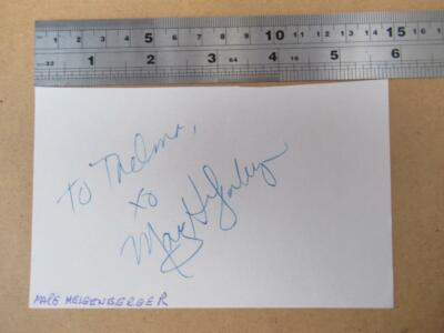 Marg Helgenberger US-amerikanische Schauspielerin - CSI Tatort - Autogramm / Unterschrift