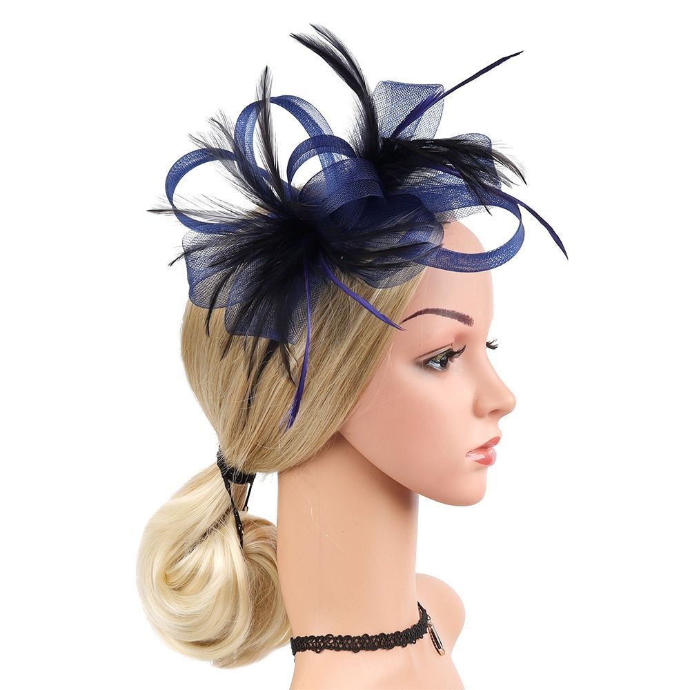 Flowers Feather Headdress Hair Accessories Fascinator Hats eBay