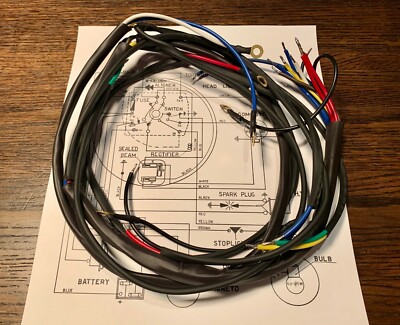 WARDS RIVERSIDE BENELLI 125cc & 175cc MAIN WIRING HARNESS M247