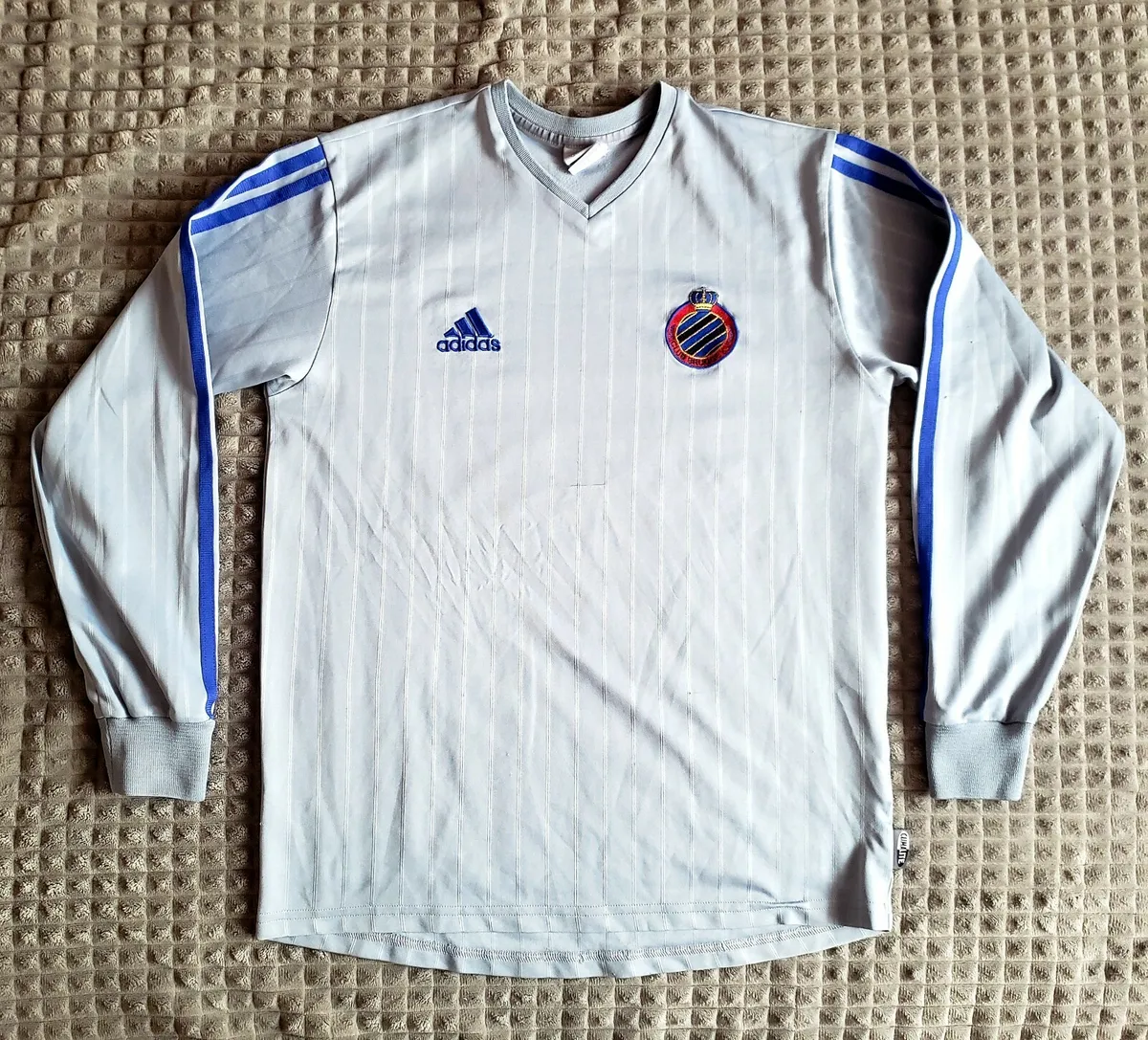 Club Brugge 2003/2004 Away Shirt Kit Jersey Grey YXL/S Longsleeve