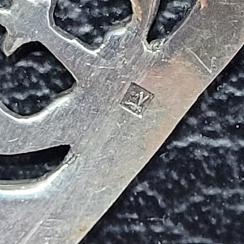 Antique Chain Necklace Symbols Egypt Hieroglyphs Sterling Silver Vintage - Photo 11 sur 13