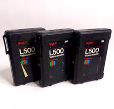 LOT of 3 Scotch 3M L500 Professional Videocassette Beta Color Plus NOS READ DESC