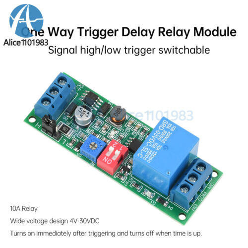 DC 4-30V Power Adjustable Delay Relay Timer Control Module Trigger Delay Switch - Picture 5 of 20