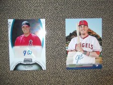 C.J. CRON AUTO AUTOGRAPH RC LOT-2011 BOWMAN STERLING & 2014 TOPPS STADIUM