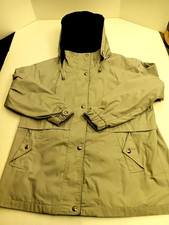 Izzi Outer Wear Women’s Coat Jacket Beige Detachable Drawstring Hood Snaps Lined