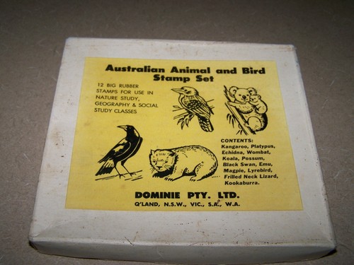 Vintage Dominie Australian Animal Stamp set