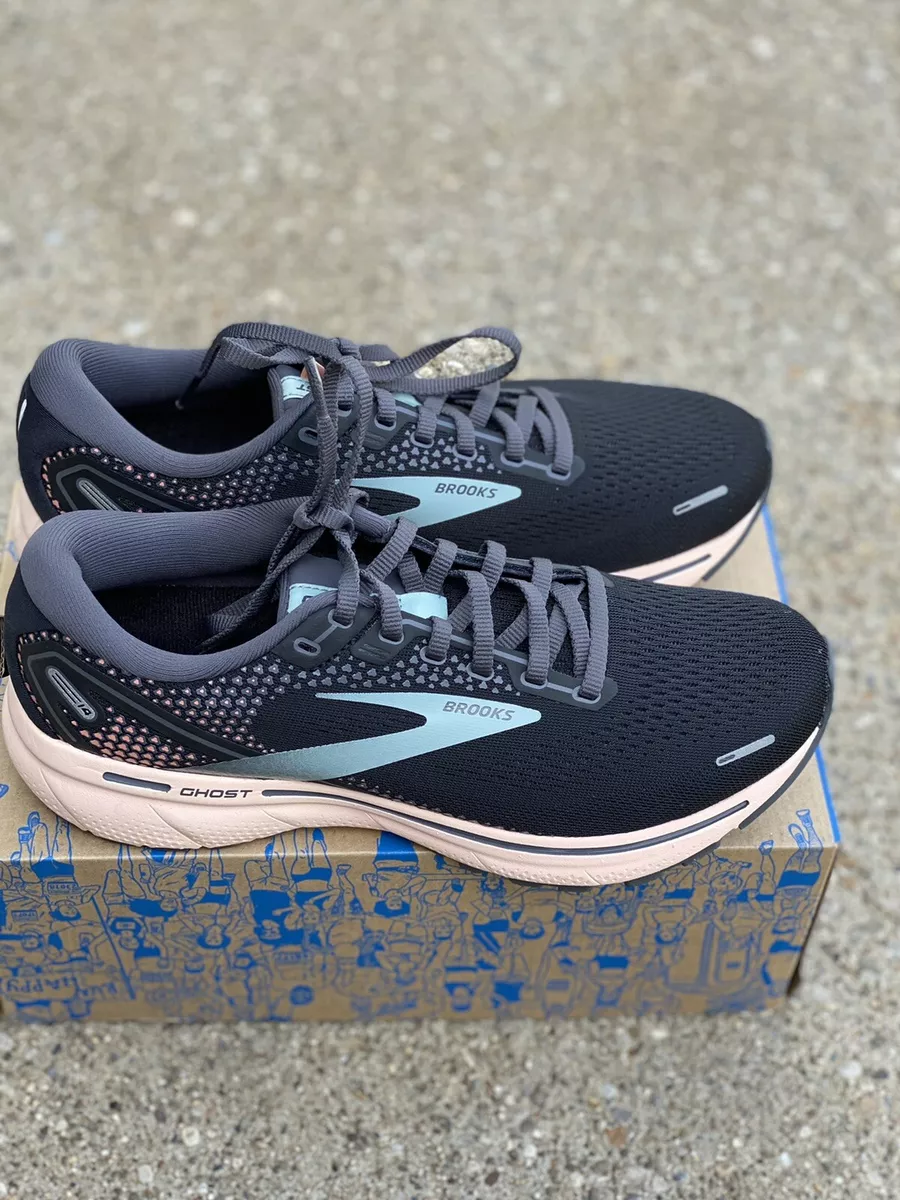 Brooks Ghost 14 Running Shoes Women s Size 8 B Black Pearl Peach