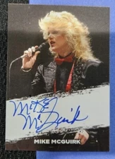 WWF Auto Card Mike McGuirk signed wwe wcw aew Wrestling  announcer