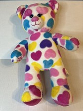 Build A Bear Workshop Rainbow Hearts Bear 2019 Valentine s Edition EUC