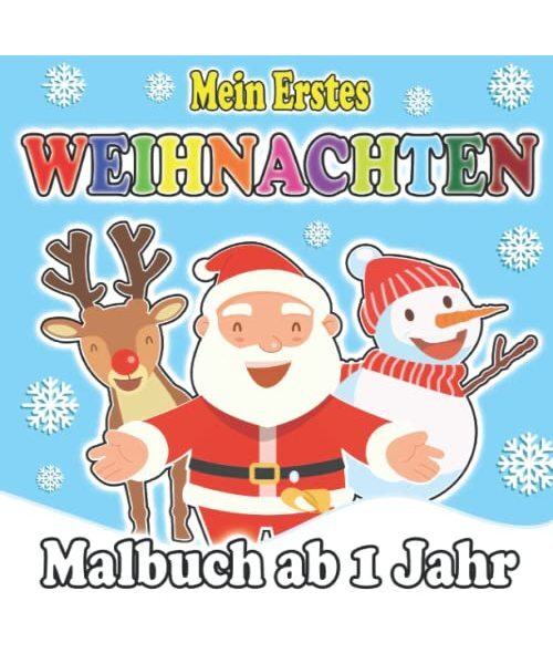 Mein erstes Malbuch Weihnachten Ab 1 Jahr: Nikolaus Geschenke Für Baby Kinder a