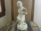 Onarco or Narco Young Lady Carrying a Basket of Flowers Figurine — photo 1