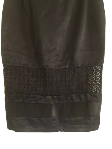 PINK STITCH Black Taylor Sheer Panel Pencil Skirt. Size 8. NWT - Bild 4 von 9