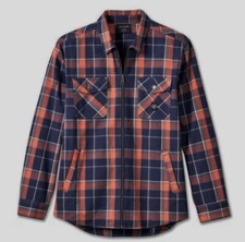 nwt Men's Genuine Harley-Davidson Plaid Eclipse Zip-Up Shirt 96644-23VM