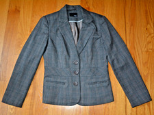 Women's Next Gray Plaid Blazer Size 12r