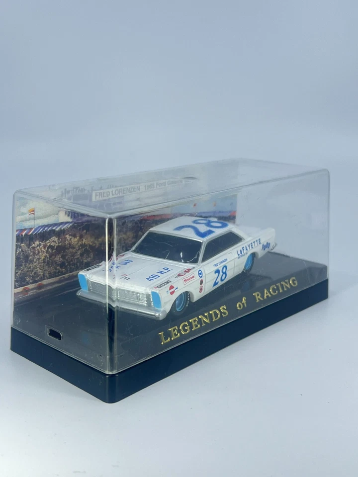 Ford Galaxie 500 1965 escala 1:43 Nascar Legends of Racing Fred Lorenzen con estuche Foto 2 de 4