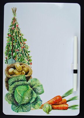 Wintergemüse Memobrett - Trockenwisch magnetische Memotafel - Wintergemüse