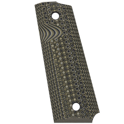 1911 Klonimus magwell cut G10 grips - Green full size GK11 + free