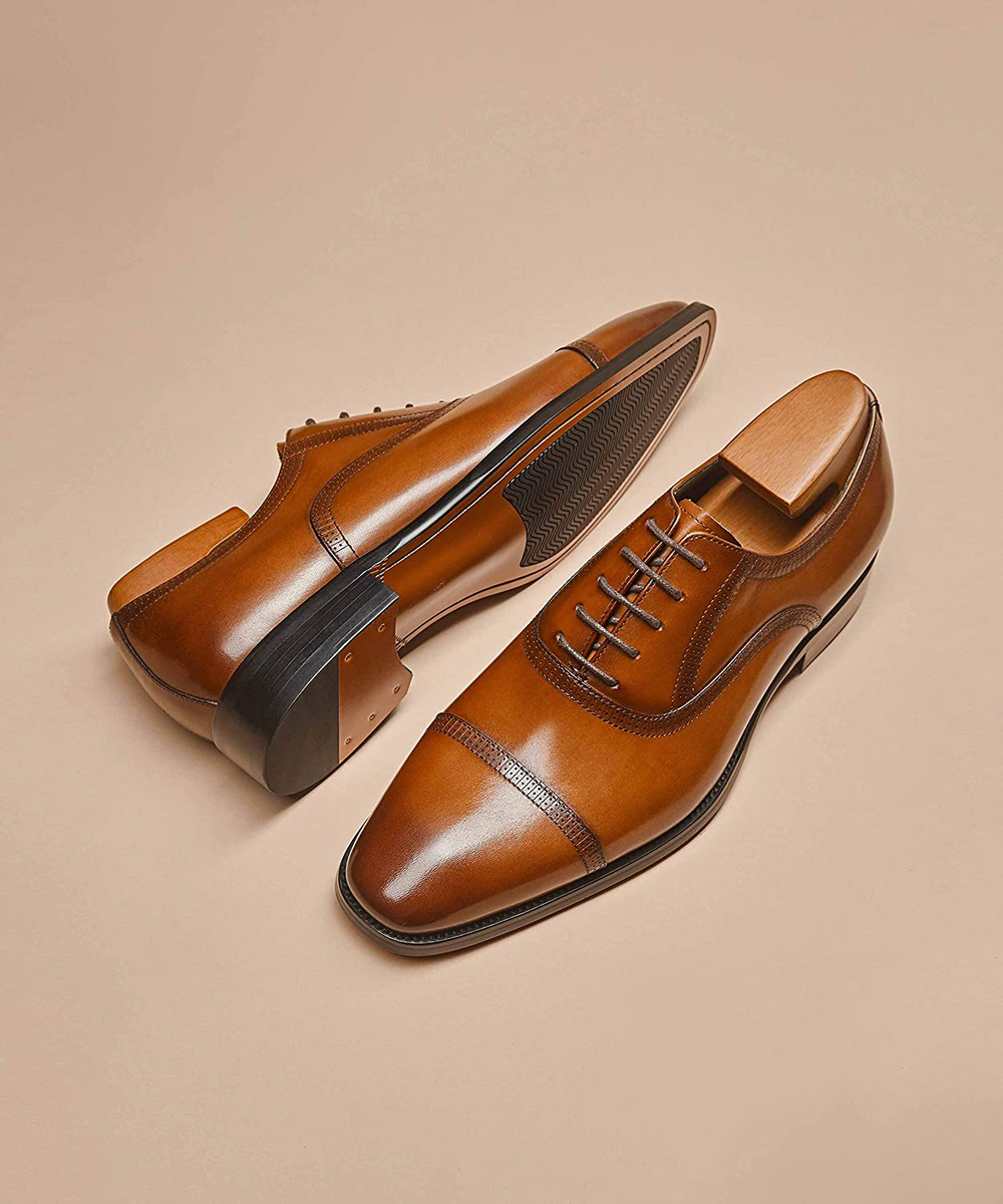 Men’s Alipasinm Classic Leather  Oxford Shoes Amazon.com | ALIPASINM Men main image 4
