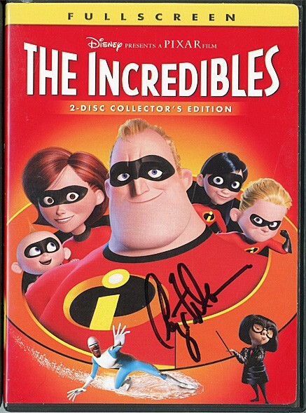 -THE INCREDIBLES- CRAIG T NELSON Beckett BAS Signed/Autograph/Auto DISNEY DVD