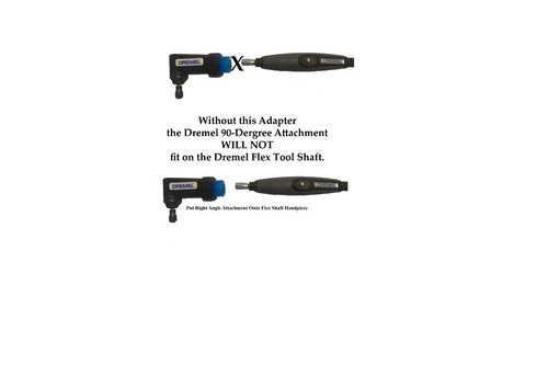 Dremel® Accessory: Adapter for the Right Angle Attachment on Dremel® Flex Shaft - Picture 2 of 17