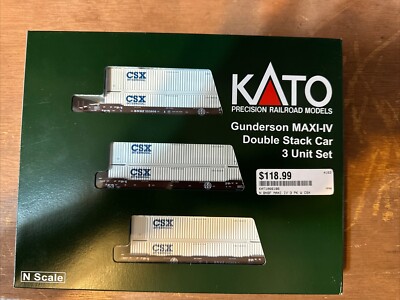 Kato N 106-6186 TTX Gunderson MAXI-IV Well Car BNSF / CSX