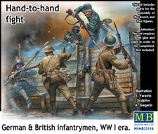 MW22 MASTERBOX 35116 HAND-TO-HAND FIGHT, GERMAN & BRITISH INFANTRYMEN 1/35  FIGU
