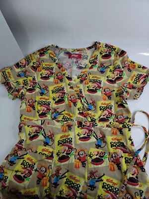 Scrub Top Kellogs Coco Pops Official License Size M, No stains or Tears