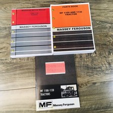 Massey Ferguson 1100 1130 Tractor Service Parts Operators Manual Repair Shop Set