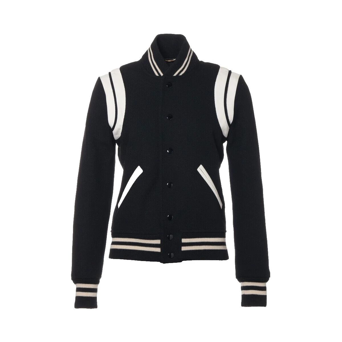 Abrigos Saint Laurent Blanco, chaquetas y chalecos para Mujeres
