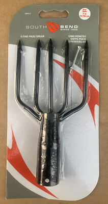 South Bend Large Frog Fish Spear Gig 5 Tine 5 Prong (b)