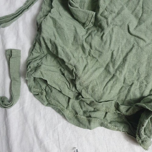 Quiz Khaki Green Linen Blend Shorts Size UK 8 - Picture 5 of 12