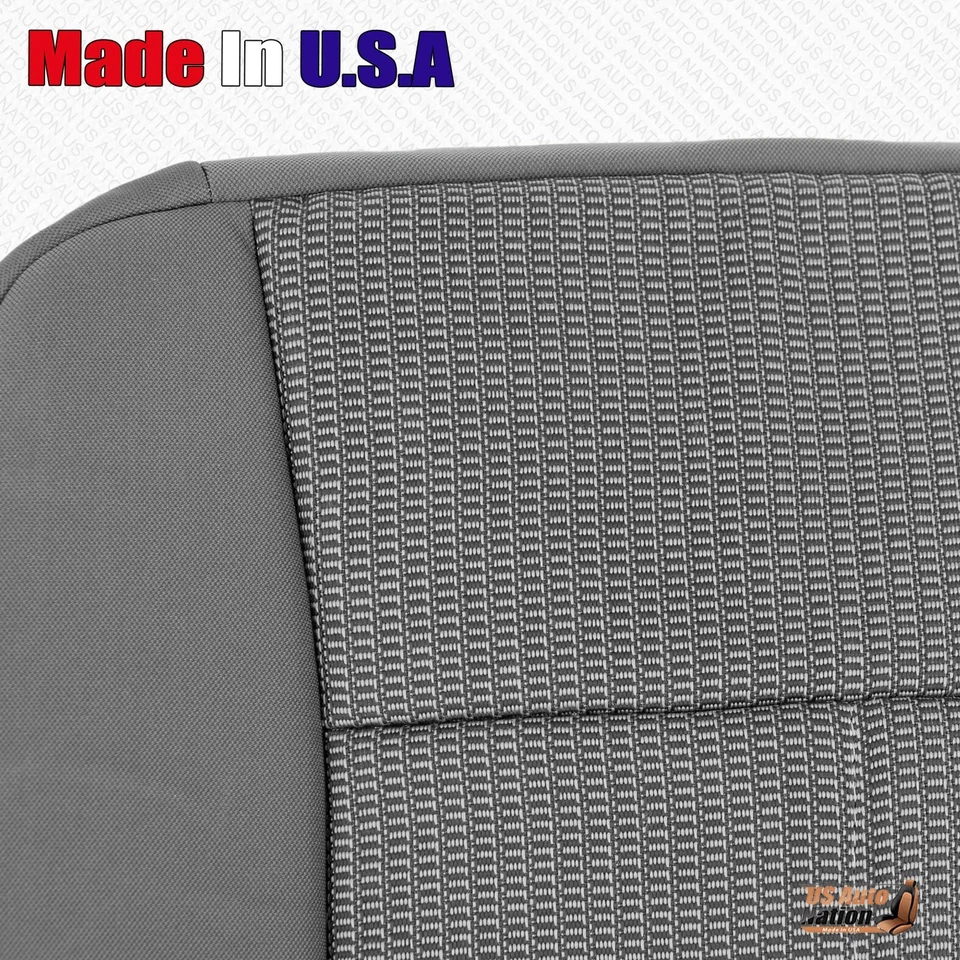 Cubierta de asiento inferior de tela gris para conductor y pasajero Dodge Dakota 2007 a 2011 Foto 2 de 4