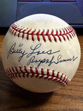BILLY LOES 3 SIGNED AUTOGRAPHED ONL BASEBALL!  Dodgers, Orioles!  BOYS OF SUMMER