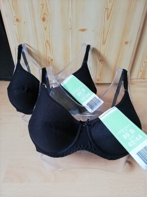 Lot De 2 Soutiens-Gorge Taille 90B Marque Vena - 100% Coton, Avec Armatures, Bleu, Neufs Avec Étiquettes
