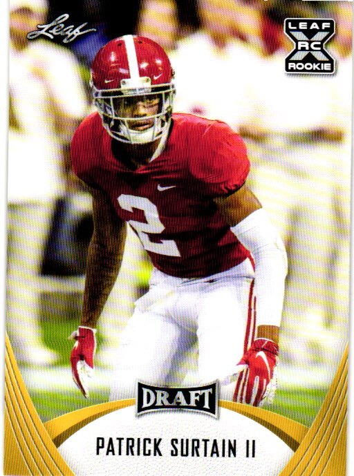 2021 Leaf Draft #38 Patrick Surtain II Gold