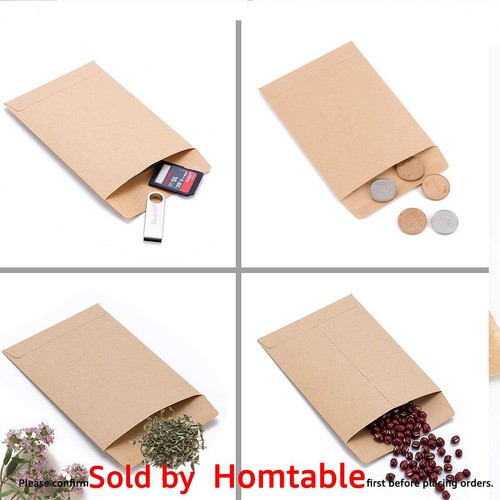 100 Pack Small Coin Envelopes Kraft Paper Seed Packets Envelopes for Small Items - Picture 3 of 6
