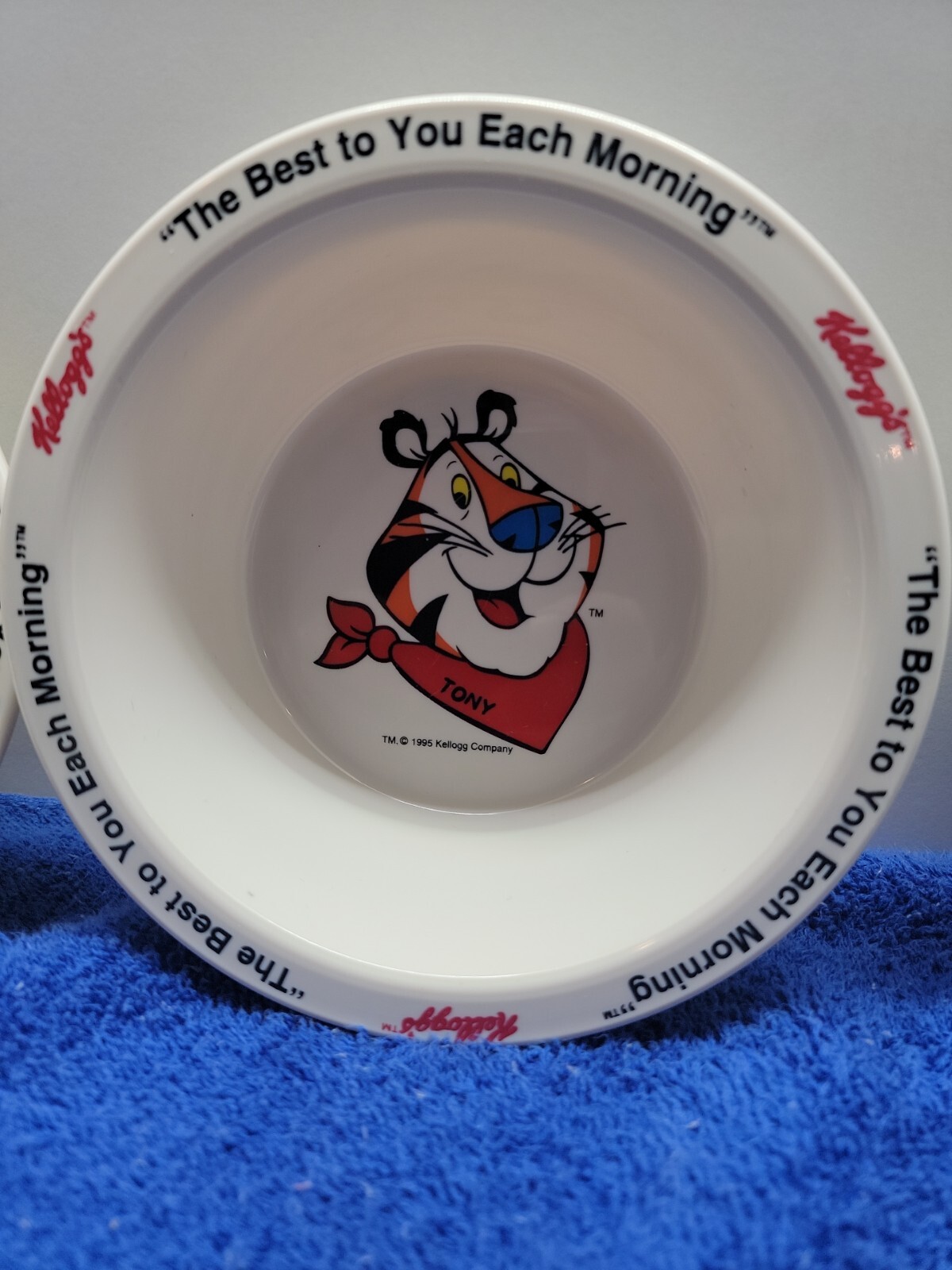 1995 Vintage 4Kellogg’s Cereal Bowls Tony Tiger Toucan Sam Corny Snap