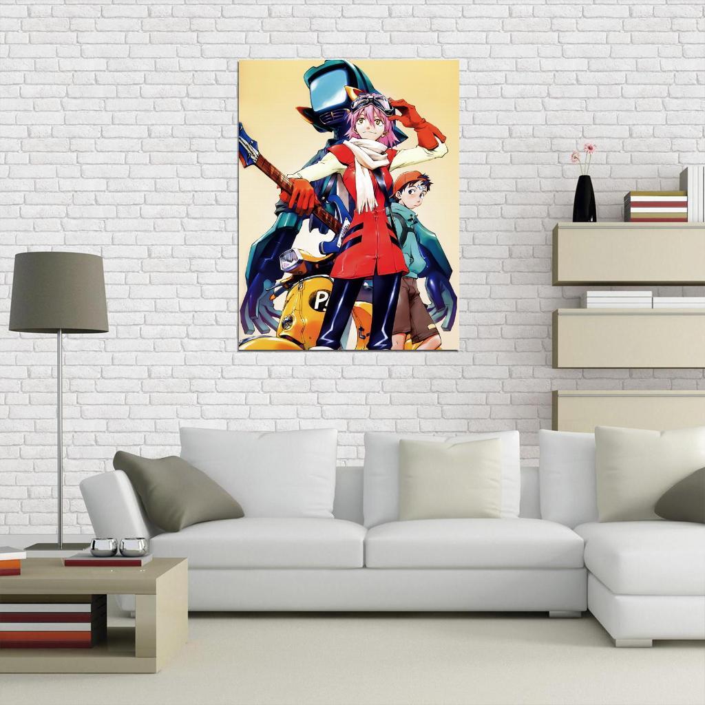 V2175 FLCL Haruko Haruhara Painting Anime Manga Art Decor WALL