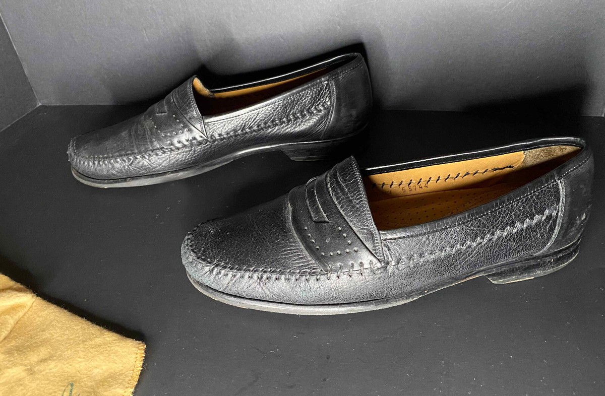 Mezlan Cologne Mens Loafers, Size 12 Mezlan Mens 8.5 Cologne 309M Black Penny Loafer Made In  main image 2