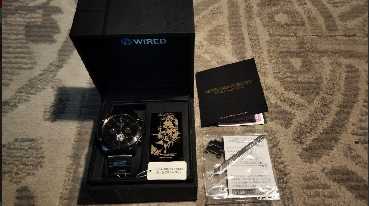 New unused Wired Metal Gear Solid V Ground Zeros Limited